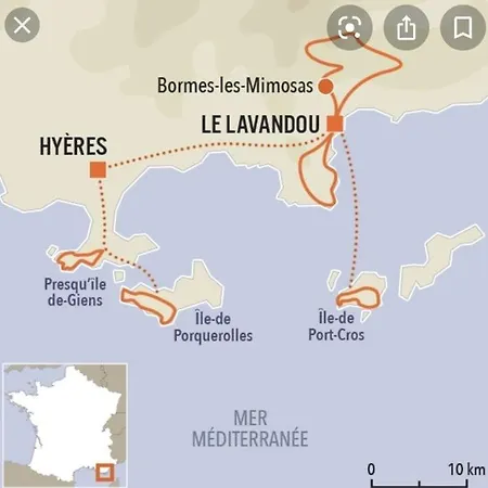 Maison Vue Sur Les Iles D'or 빌라 르 라방두